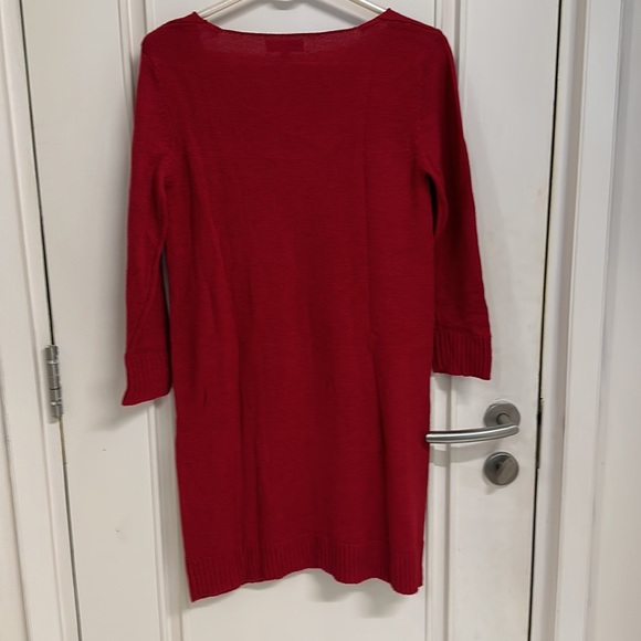 NWOT EXPRESS Woollen Mini dress with V-Neck and sleeves with pockets! Size UK S - Picture 10 of 13